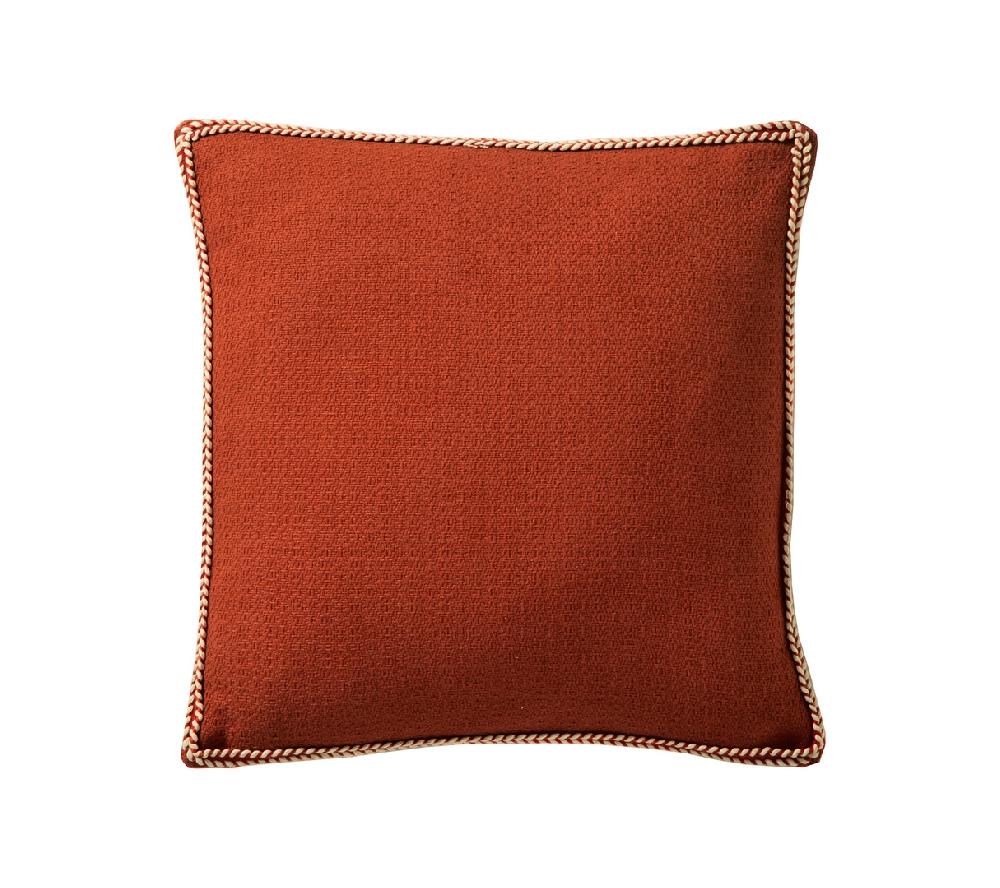 Blanc Des Vosges ENSEMBLE ENVELOPPE COUSSIN EDEN TERRA COTA