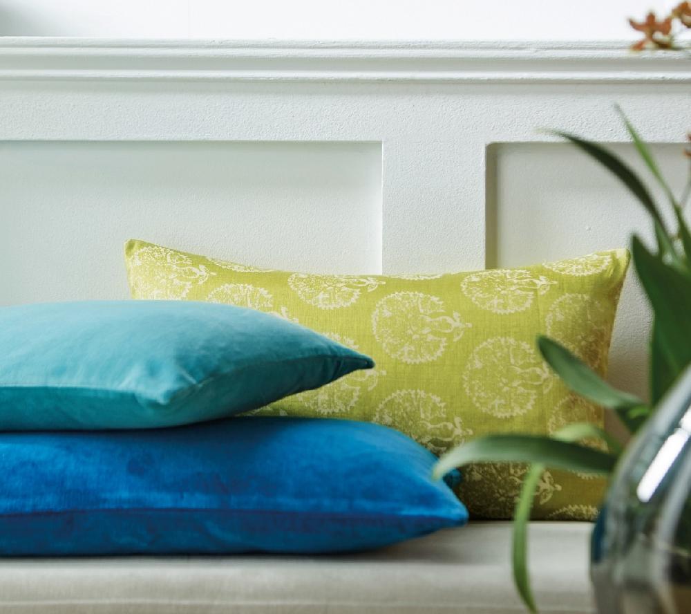 blanc des vosges ENSEMBLE ENVELOPPE COUSSIN PACHA CELADON