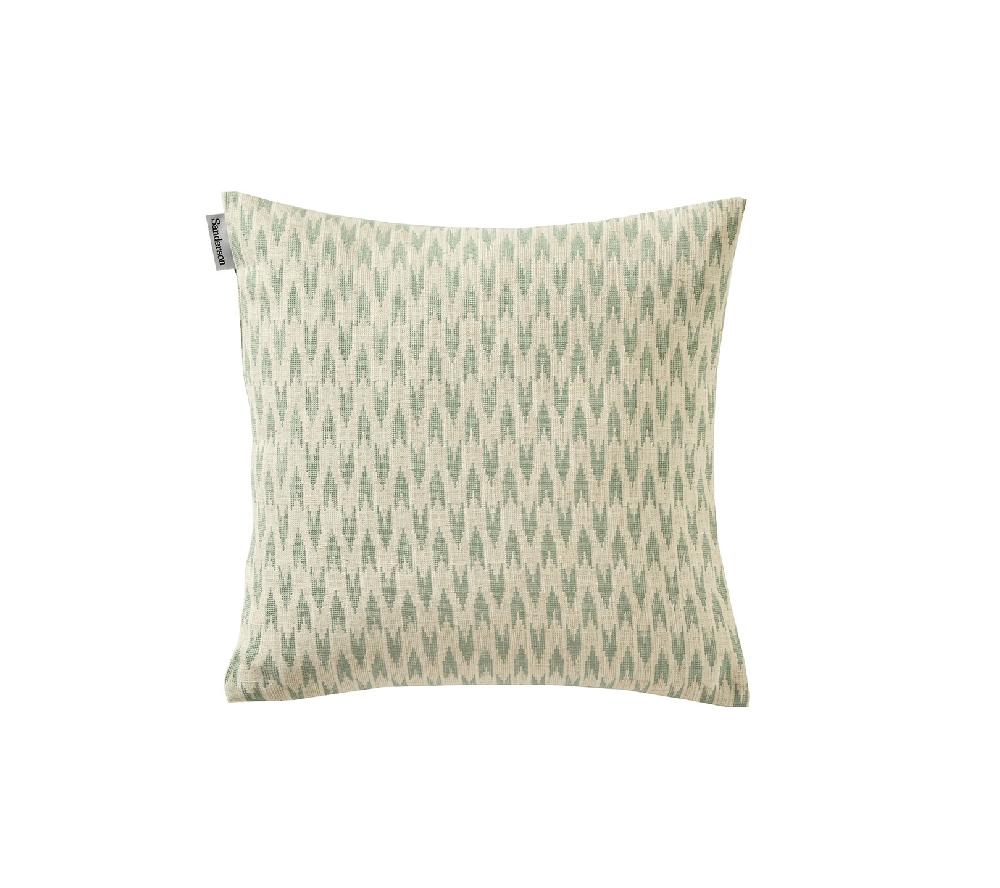 Blanc Des Vosges ENSEMBLE ENVELOPPE COUSSIN RIVIERA SAUGE