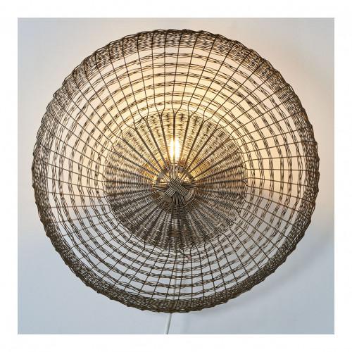 Blanc D'ivoire Applique MAHA En Métal Finition Bronze - ø 34 Cm