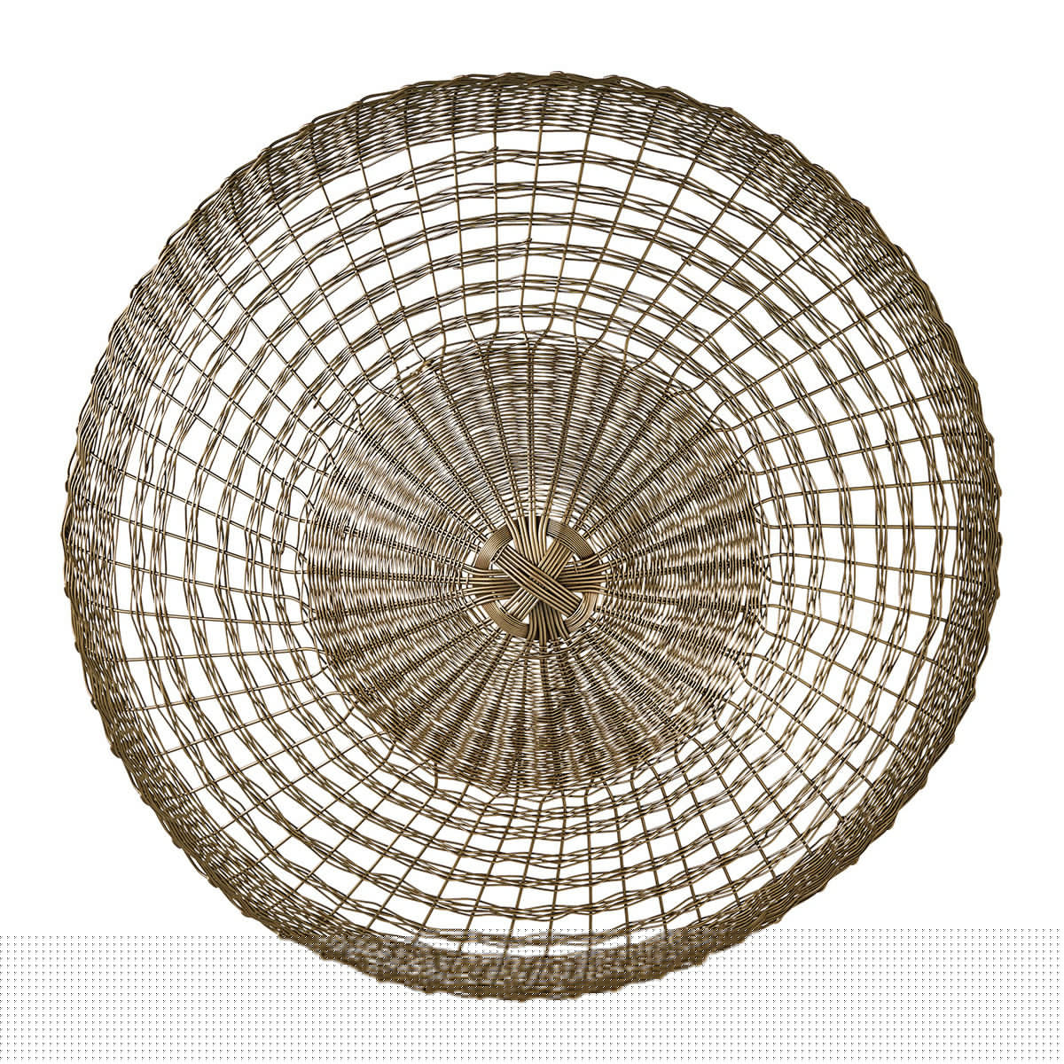 blanc d'ivoire Applique MAHA en métal finition bronze - ø 34 cm