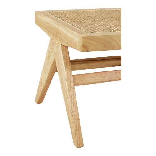 Blanc D'ivoire Banc MENA Et Matelas En Velours - Vert De Gris