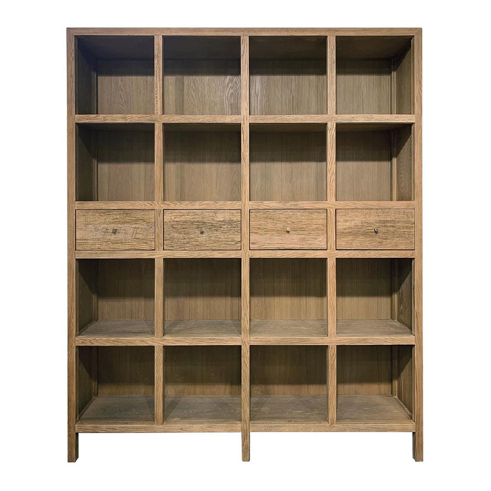 blanc d'ivoire Bibliothèque MARCELLE en chêne clair