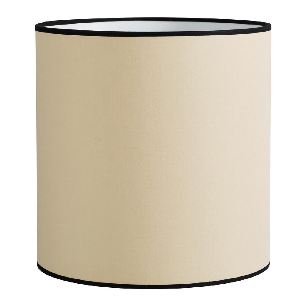 blanc d'ivoire Abat-jour - Beige bordé noir - ⌀ 28 cm