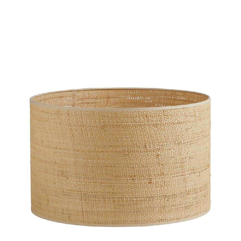 blanc d'ivoire Abat-jour raphia haut - ⌀ 45 cm