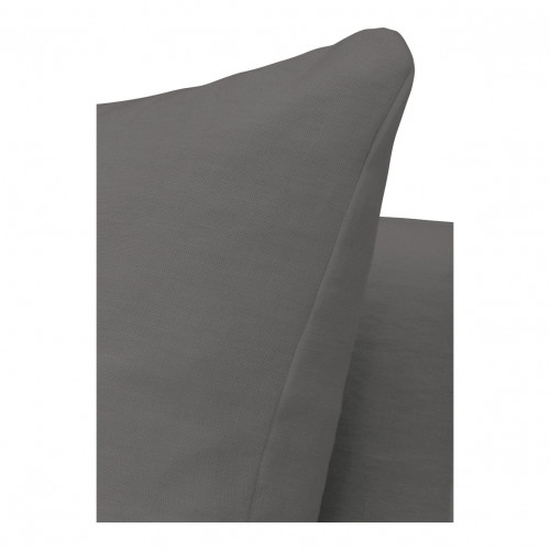 Blanc D'ivoire Canapé GABRIEL En Lin - Gris Foncé