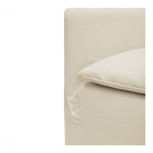 Blanc D'ivoire Canapé GABRIEL En Lin Mélangé - Écru