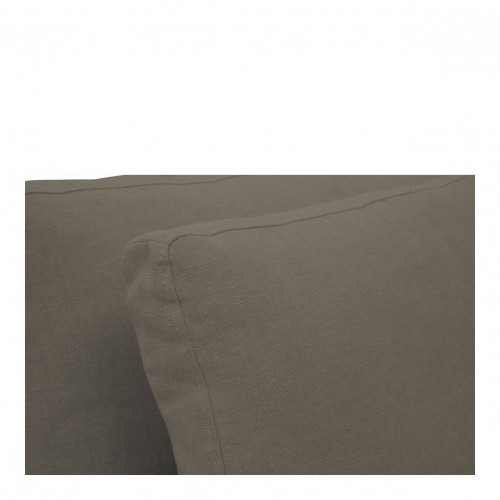 Blanc D'ivoire Canapé LÉONORE En Lin - Taupe