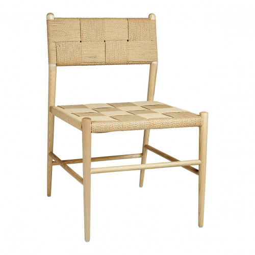 Blanc D'ivoire Chaise JULIETTE - Bois Blond