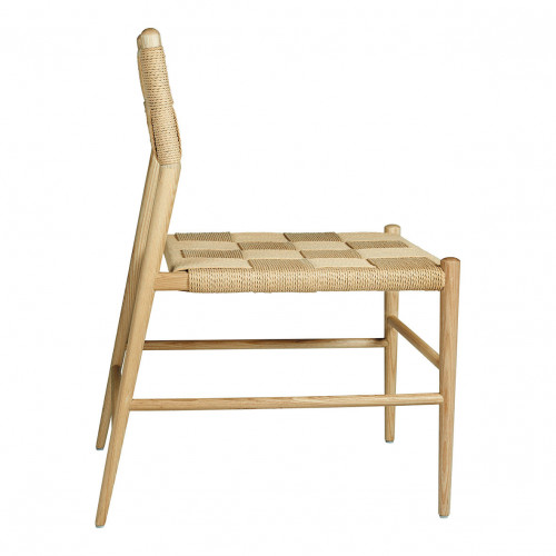 Blanc D'ivoire Chaise JULIETTE - Bois Blond