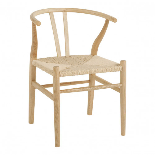 Blanc D'ivoire Chaise NJORD - Bois Blond