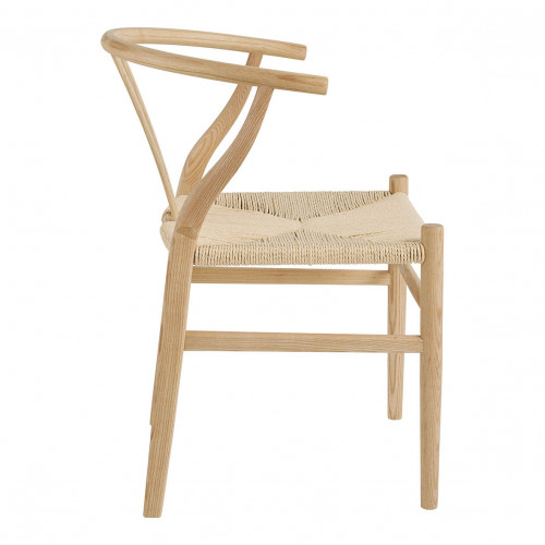 Blanc D'ivoire Chaise NJORD - Bois Blond