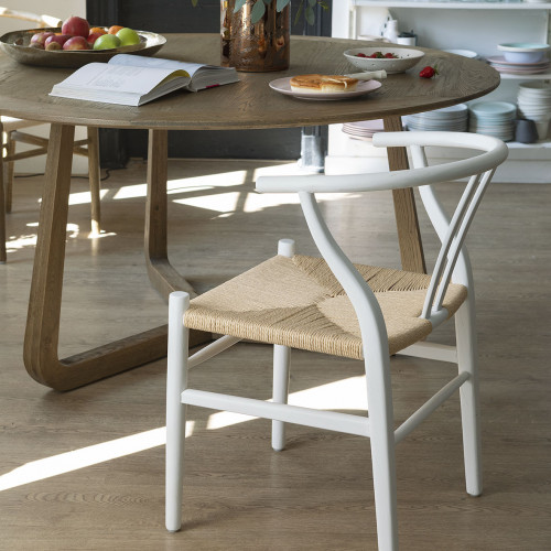 Blanc D'ivoire Chaise NJORD - Frêne Blanc