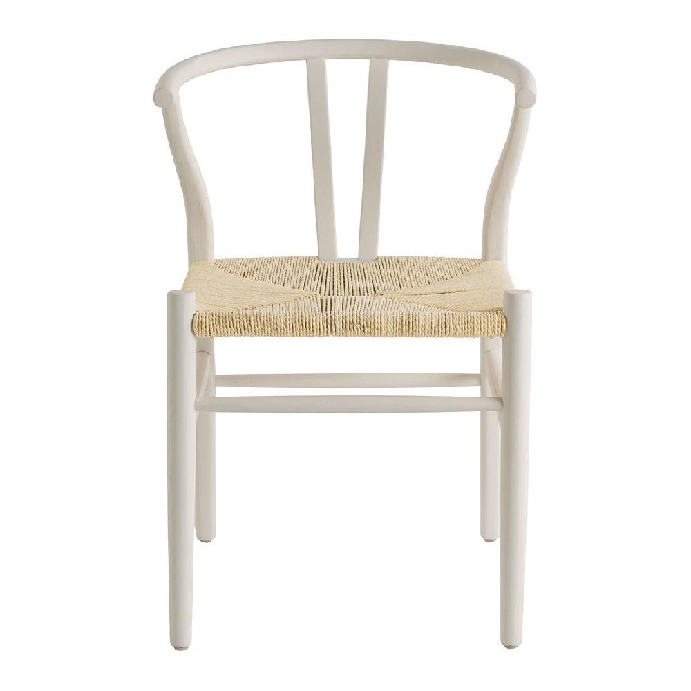 blanc d'ivoire Chaise NJORD - Frêne blanc