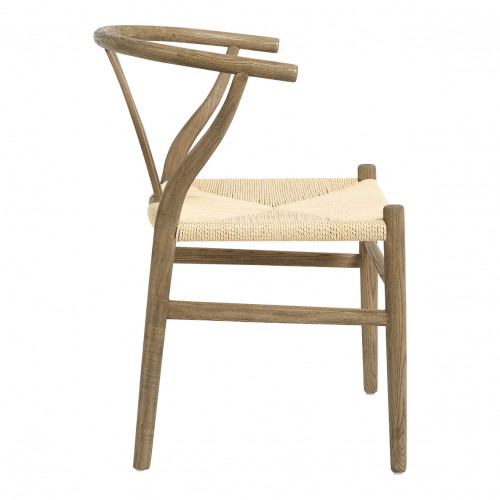 Blanc D'ivoire Chaise Njord Naturel