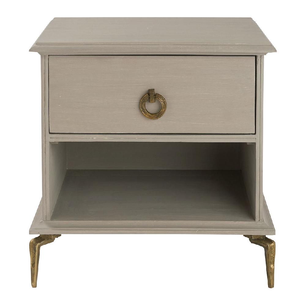 blanc d'ivoire Chevet GABRIELLE taupe