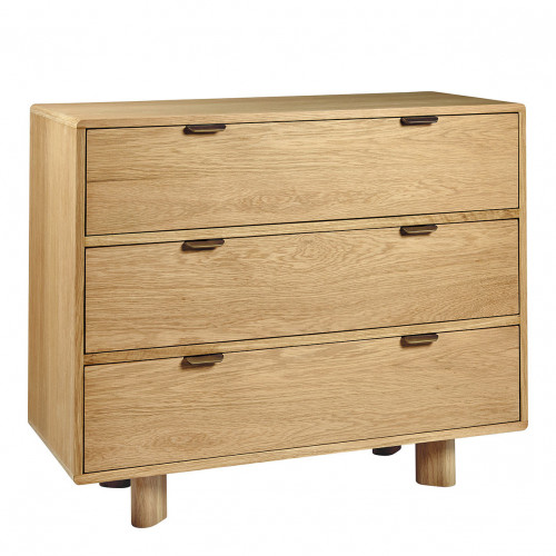 Blanc D'ivoire Commode SIMONA En Chêne Clair