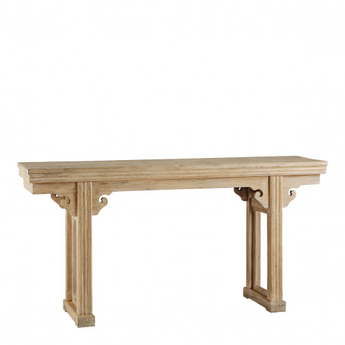Blanc D'ivoire Console BAO En Orme Recyclé - Naturel