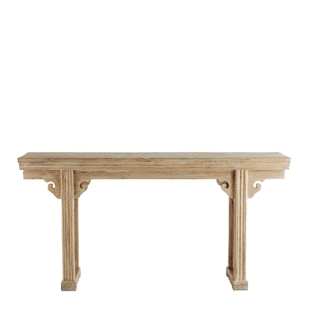 blanc d'ivoire Console BAO en orme recyclé - Naturel