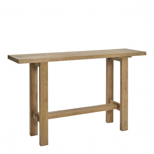 Blanc D'ivoire Console MARCELLE En Chêne Clair