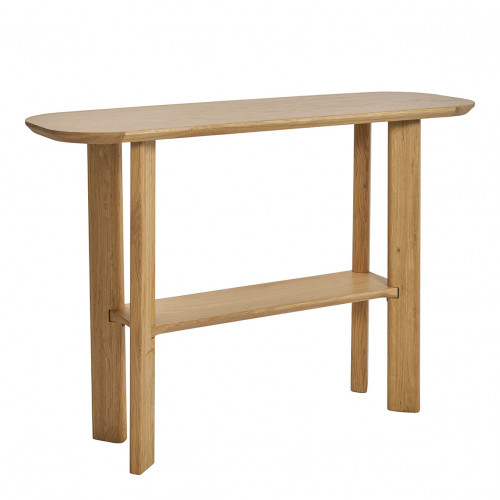 Blanc D'ivoire Console SIMONA En Chêne Clair
