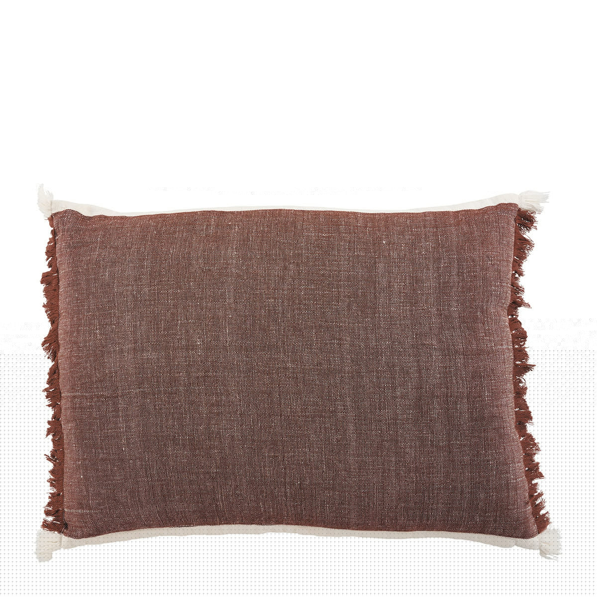 blanc d'ivoire coussin astrid terracotta