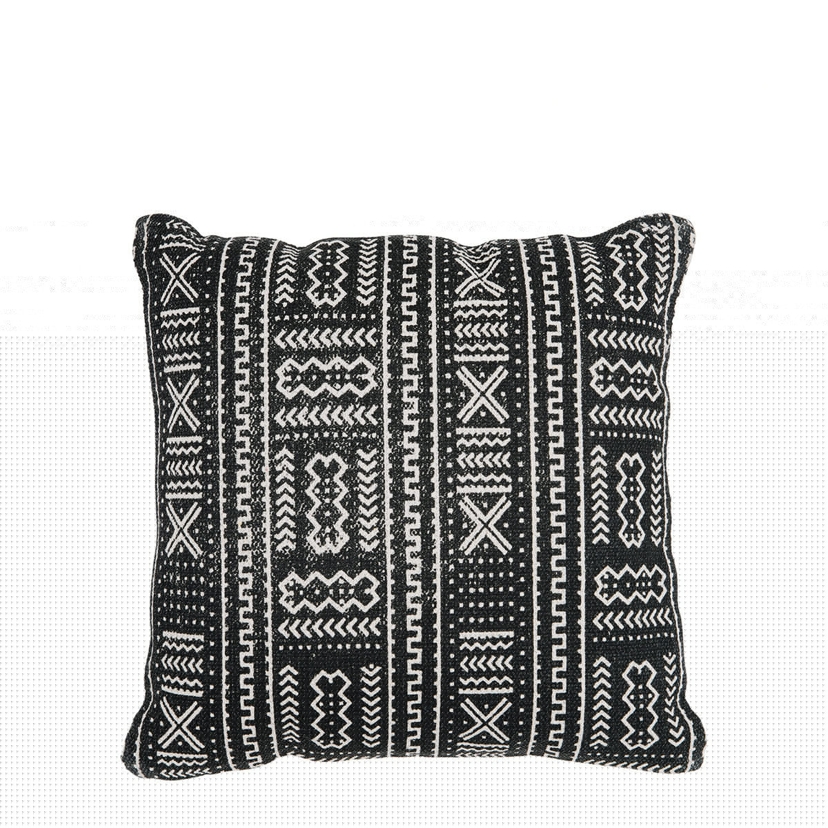 blanc d'ivoire Coussin KUNTO noir