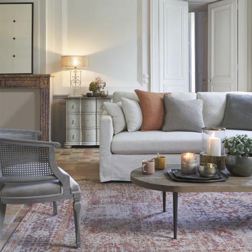 Blanc D'ivoire Coussin Louise Gris