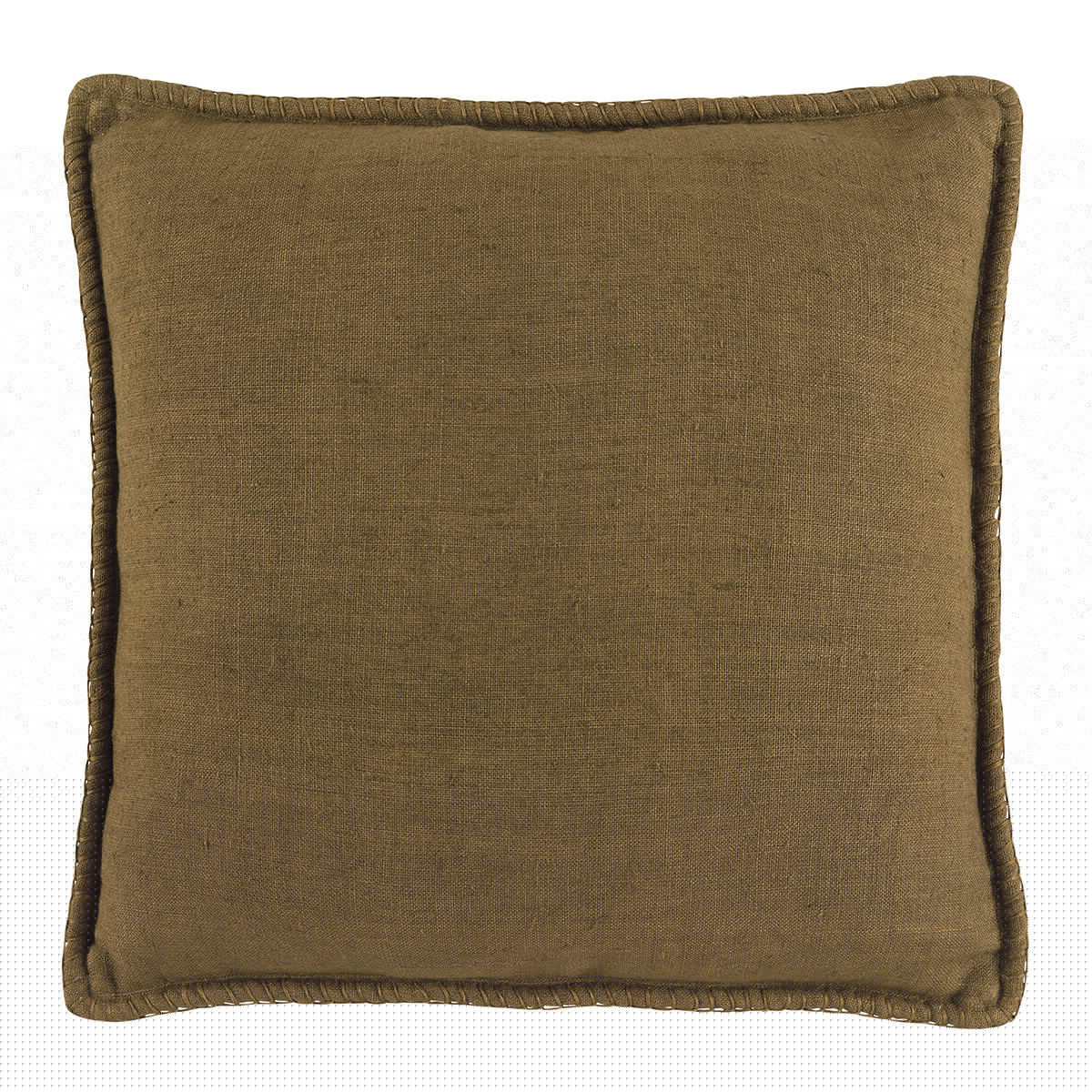 blanc d'ivoire Coussin LOUISE lin - Bronze