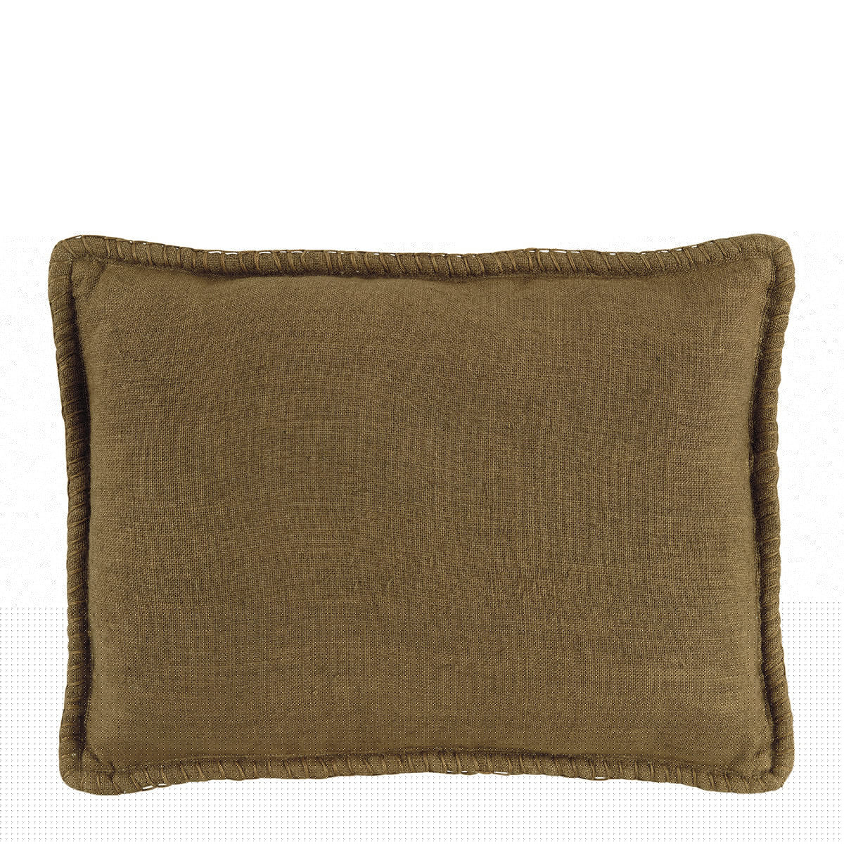 blanc d'ivoire Coussin LOUISE lin - Bronze