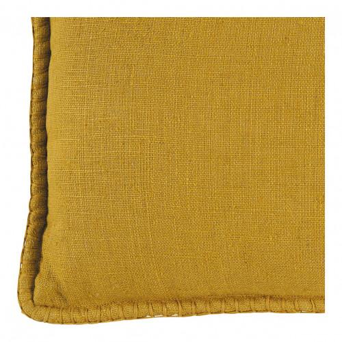 Blanc D'ivoire Coussin LOUISE Lin - Safran