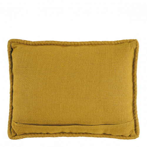 Blanc D'ivoire Coussin LOUISE Lin - Safran