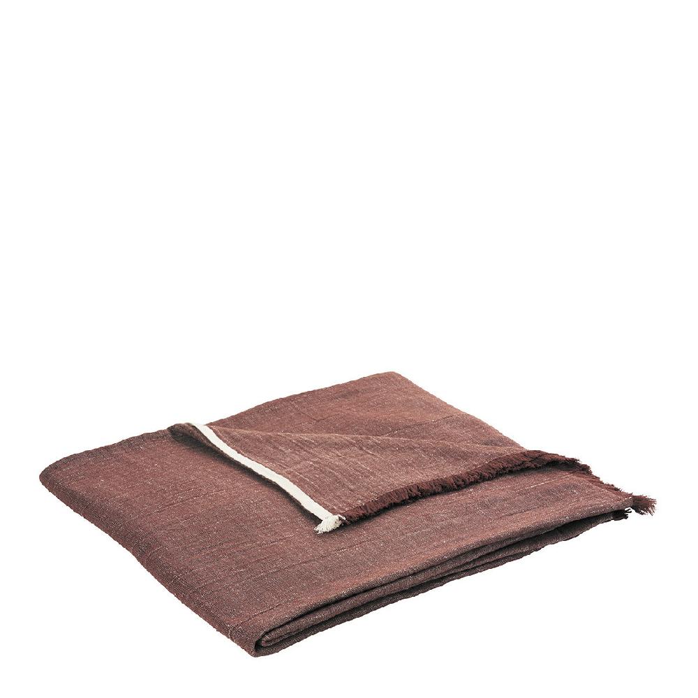 blanc d'ivoire couvre-lit astrid terracotta