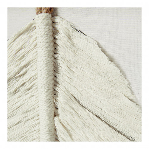 Blanc D'ivoire Décoration Murale FEUILLE - Blanc