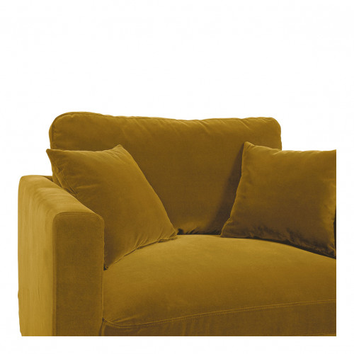 Blanc D'ivoire Fauteuil ANGIE En Velours - Safran