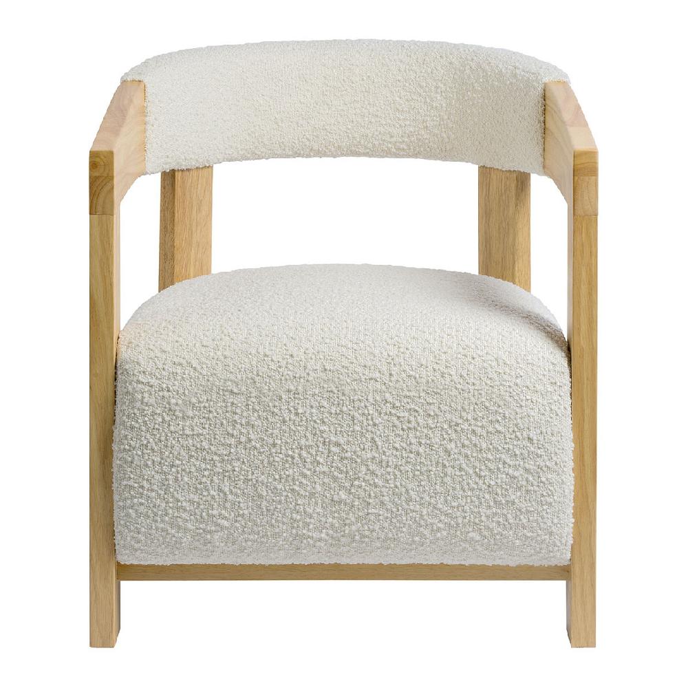 blanc d'ivoire Fauteuil ARSÈNE en bouclette - Crème blanc d'ivoire Fauteuil ARSÈNE en bouclette - Crème