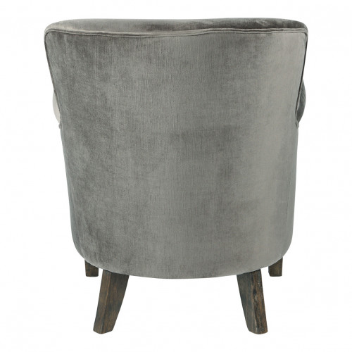 Blanc D'ivoire Fauteuil CLAUDE Gris Foncé