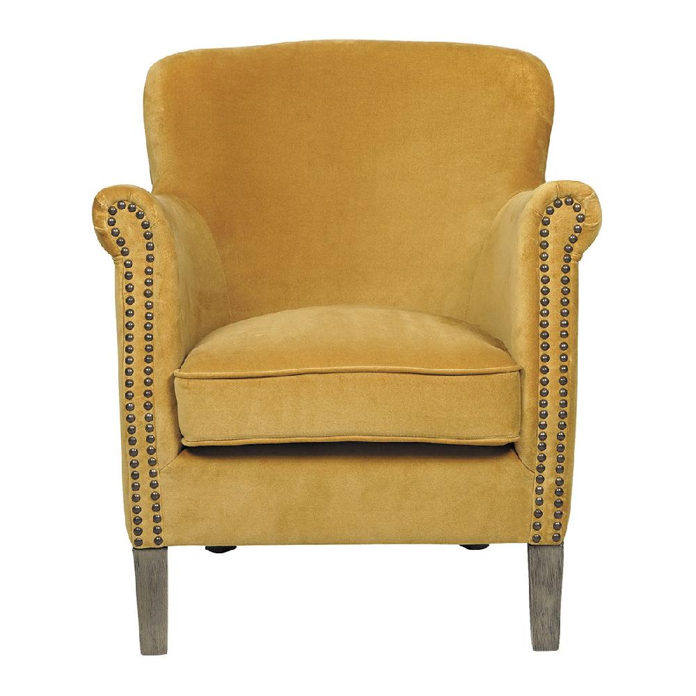 blanc d'ivoire Fauteuil CLAUDE safran