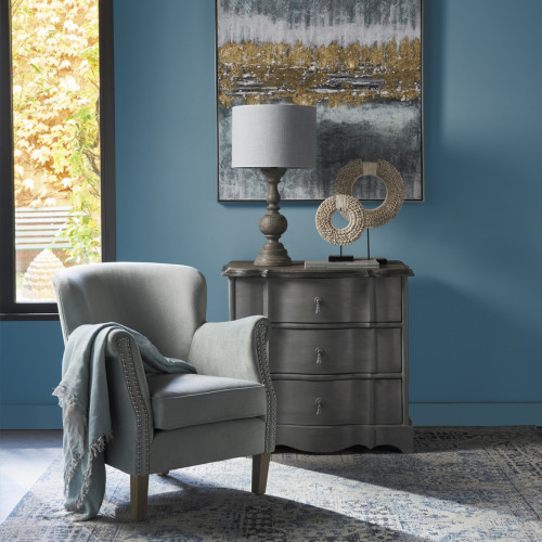 Blanc D'ivoire Fauteuil CLAUDE Sauge