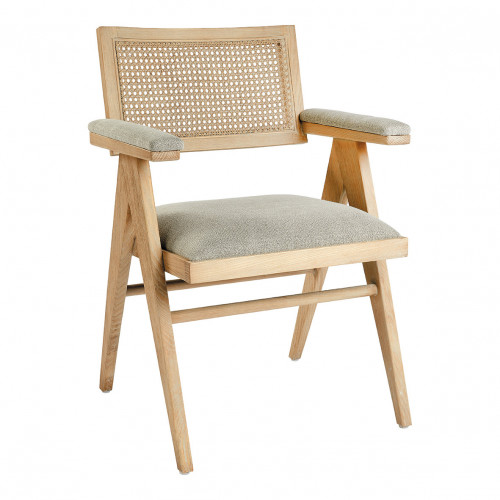 Blanc D'ivoire Fauteuil Colby Haut Beige