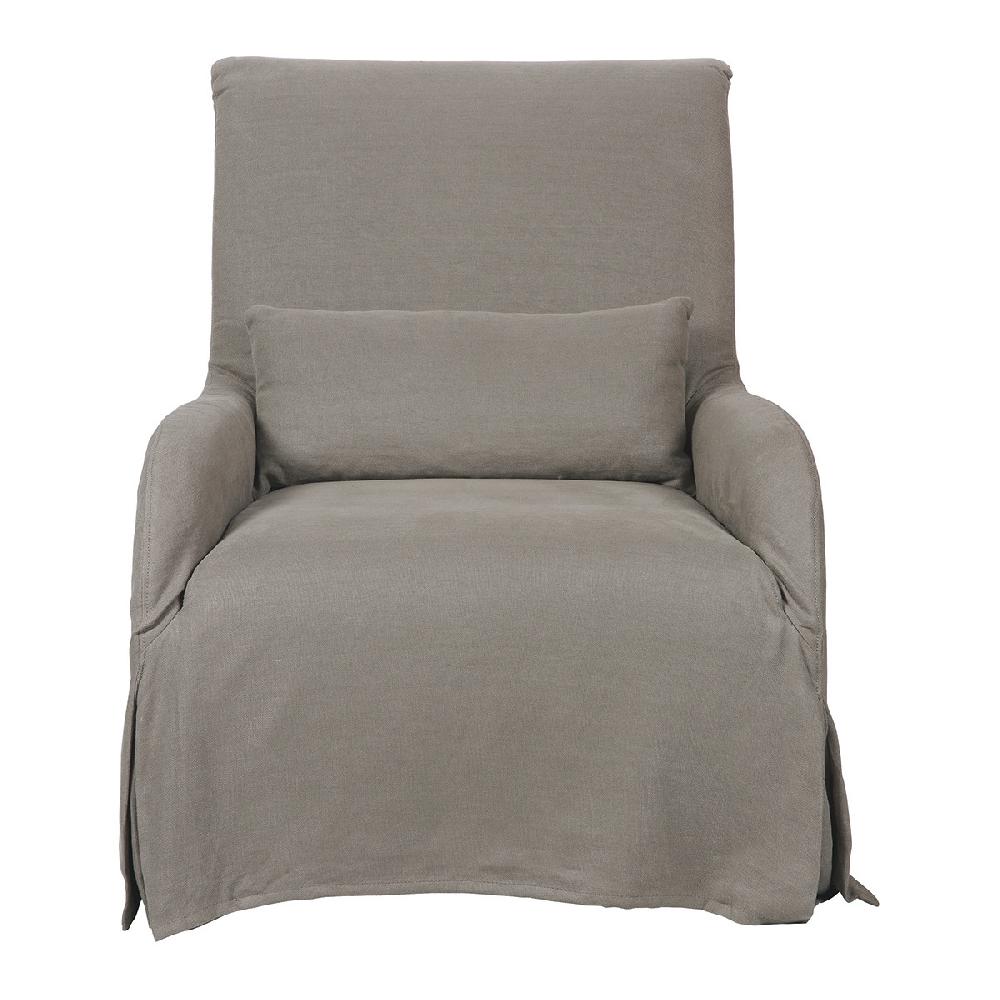 blanc d'ivoire Fauteuil LEA taupe