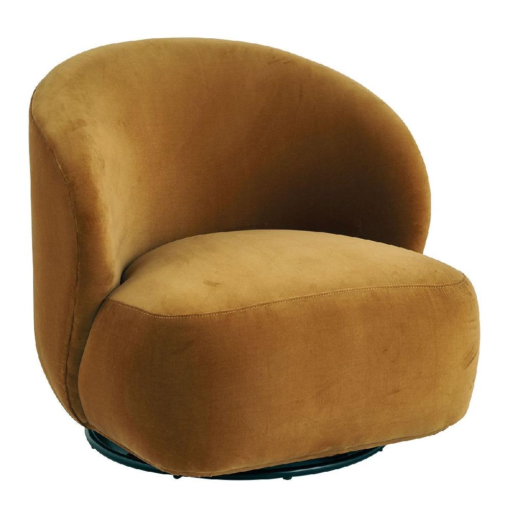 blanc d'ivoire Fauteuil LISETTE en velours - Safran