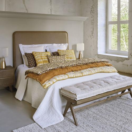 Blanc D'ivoire Futon BETTINA - 180 X 80 Cm - Safran