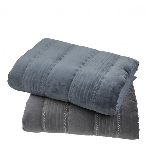 Blanc D'ivoire Futon CLAIRE - 180 X 80 Cm -Indigo