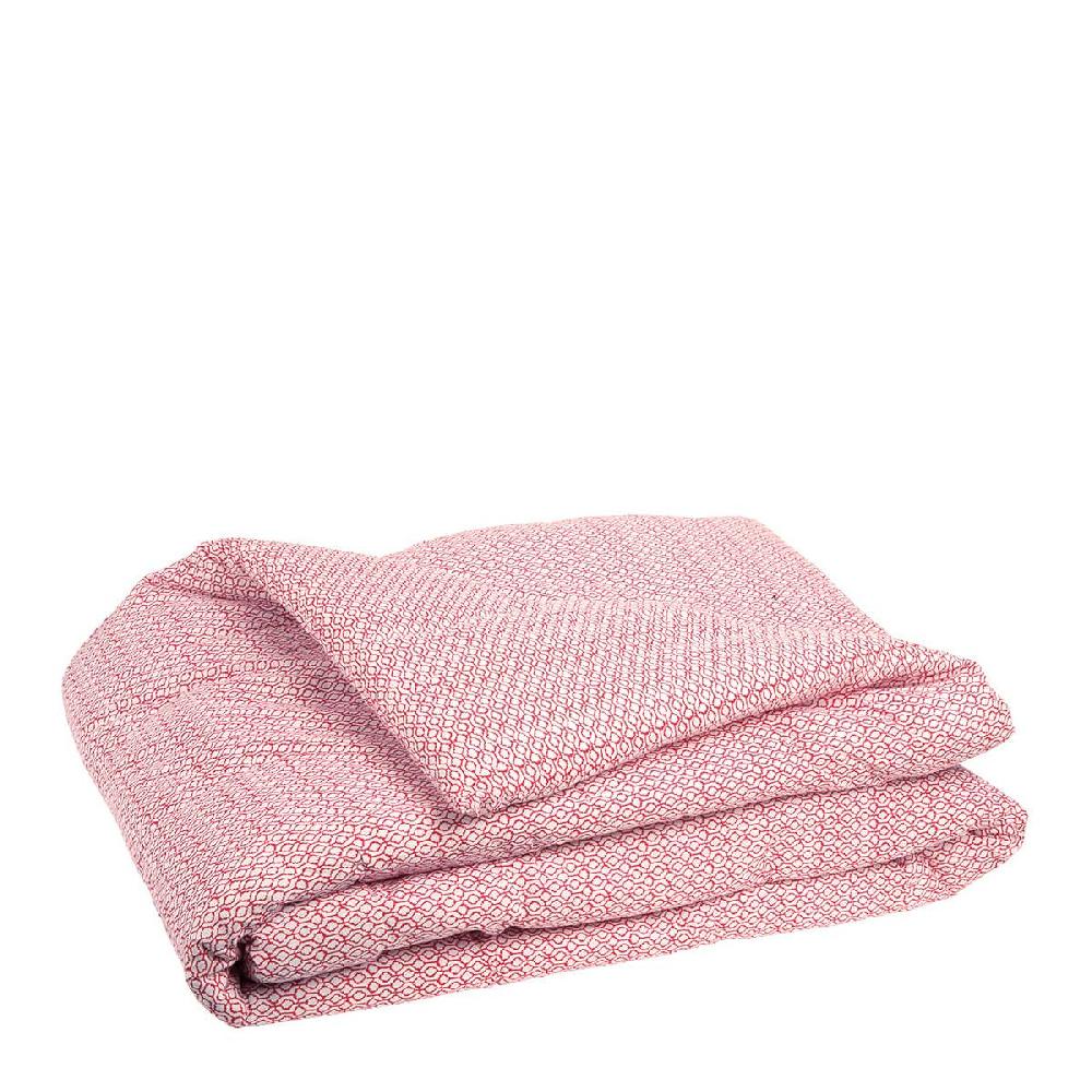 blanc d'ivoire futon ikat blanc et rouge