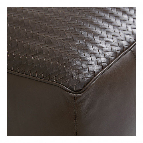 Blanc D'ivoire Pouf MAKENA Brun