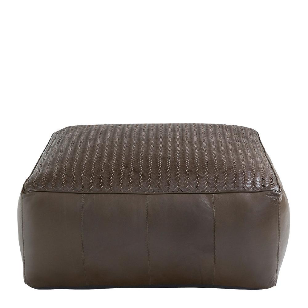 blanc d'ivoire Pouf MAKENA brun