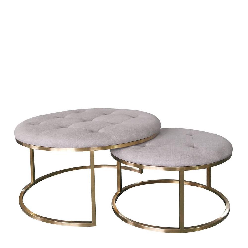 blanc d'ivoire set 2 poufs yasmina ficelle