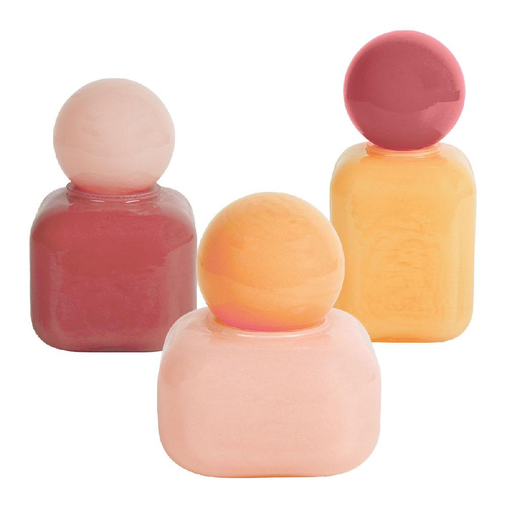 blanc d'ivoire Set de 3 boîtes PIPA en verre