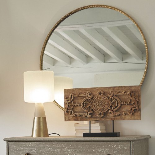 Blanc D'ivoire Statue ARABESQUES Horizontale